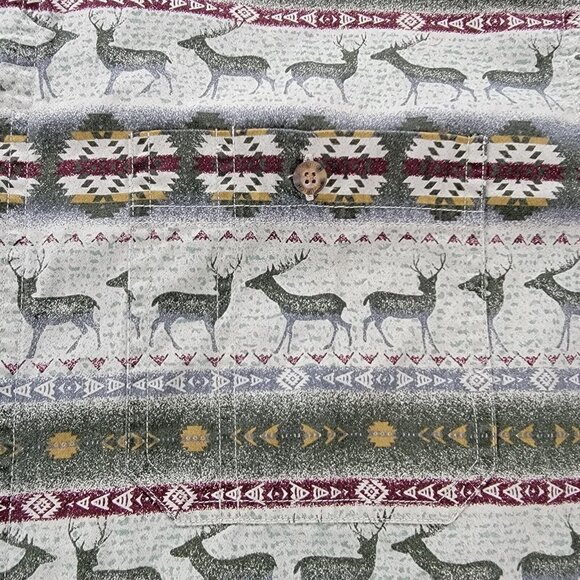 Woolrich Shirt Mens XL Southwestern Aztec Button Down Long Sleeve Vintage Preppy - Picture 3 of 8